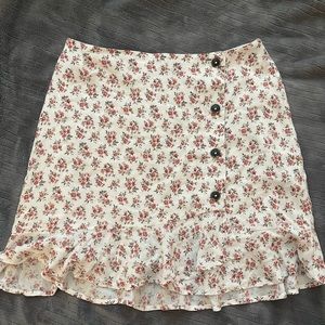 Hollister Floral Mini Skirt